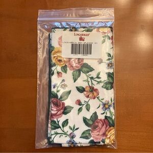 Longaberger Set Of 3 Vintage Garden Splendor Napkins New In Package